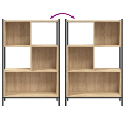 Bookcase Sonoma Oak 72x28x109 cm Engineered Wood