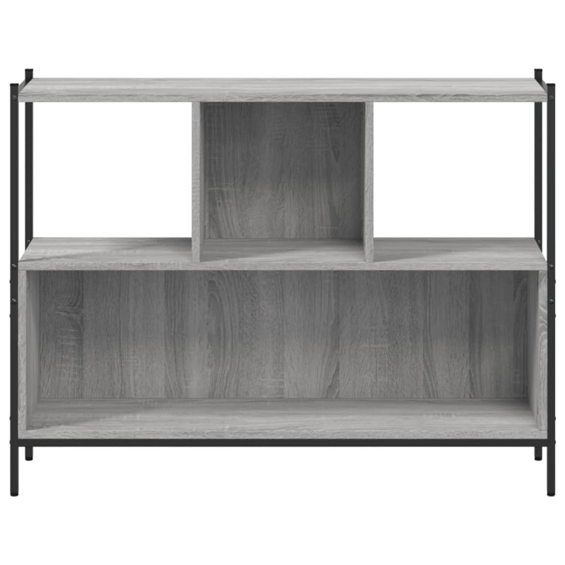 Bookcase Grey Sonoma 102x28x77.5 cm Engineered Wood