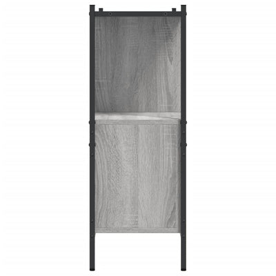 Bookcase Grey Sonoma 102x28x77.5 cm Engineered Wood