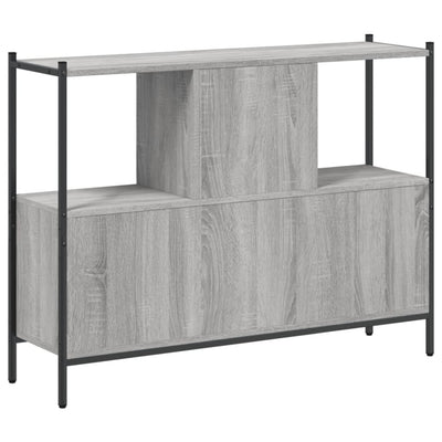 Bookcase Grey Sonoma 102x28x77.5 cm Engineered Wood