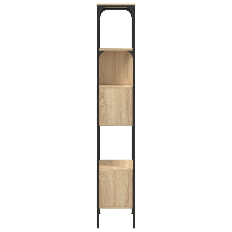 Bookcase 5-Tier Sonoma Oak 76x33x188.5 cm Engineered Wood