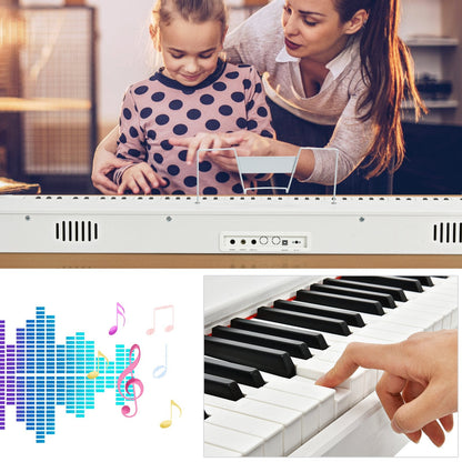 Full Size Weighted 88-Key Digital Piano for Beginner-White