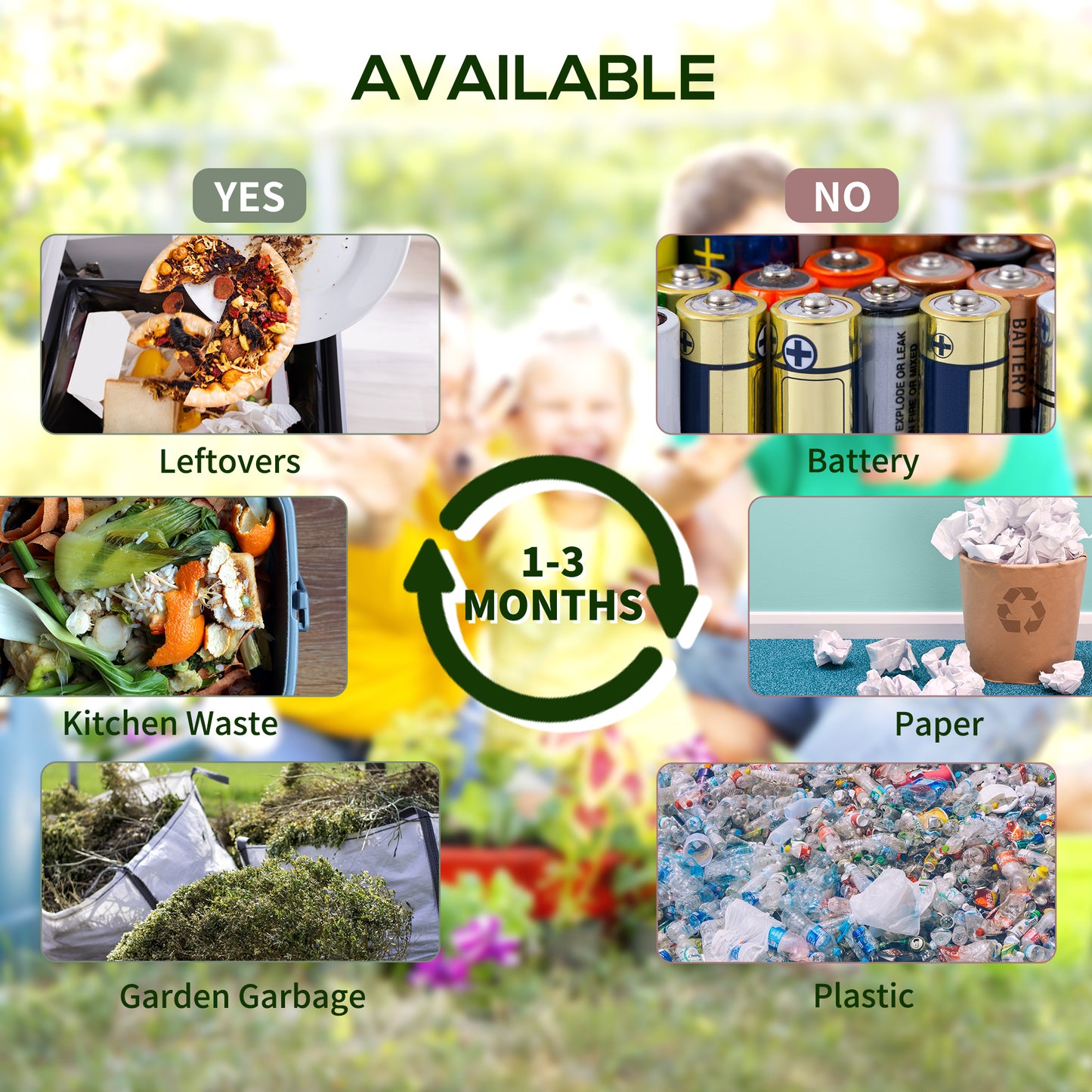 Outsunny 65L Garden Compost Bin, Single Chamber Rotating Composter, Compost Maker with 24 Ventilation Openings and Steel Legs