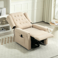 HOMCOM 45√Ç¬∞ Lifting Riser and Recliner Armchair - Beige