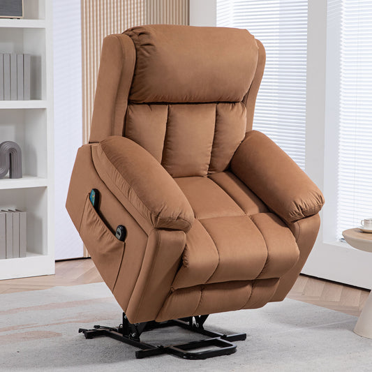 HOMCOM Eight Massage Point Electric Reclining Lift Chair, with Remote - Brown