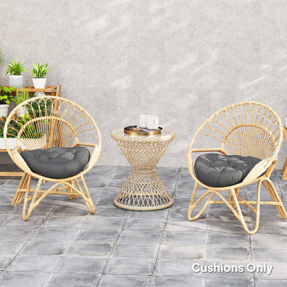 Outsunny Set of Two â60cm Outdoor Cushions - Dark Grey