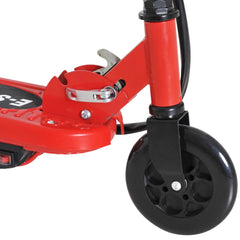 HOMCOM Folding Electric Kids Scooter Ride on Age 7-14, Red/Black