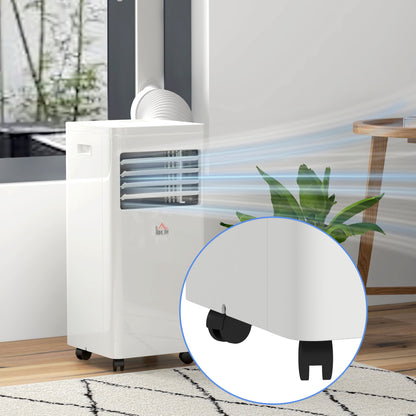 HOMCOM 7000 BTU Air Conditioning Unit, 3-in-1 Portable Air Conditioner, Dehumidifier, Cooling Fan with 2 Speeds, 24H Timer, Remote Control, Digital Display, Window Venting Kit, 26m√Ç¬≤
