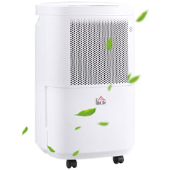 HOMCOM 10L/Day 2200ML Portable Quiet Dehumidifier with WiFi Smart App Control, Electric Moisture Air Dehumidifier for Home Laundry Basement