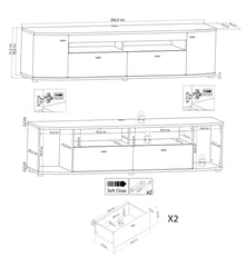 Dera 04 TV Cabinet 200cm