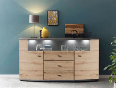 Dera 85 Display Sideboard Cabinet 160cm