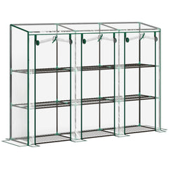 Outsunny 46 x 215cm Nine-Shelf Greenhouse