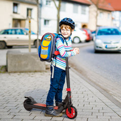 HOMCOM Folding Electric Scooter with Brake, for Ages 6+ Years, 8km/h Maximum Speed, Red