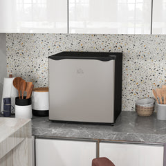 HOMCOM 35L Mini Freezer, -24√¢‚Äû∆í to -14√¢‚Äû∆í Temperature - Silver Tone