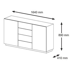 Aura Sideboard Cabinet 164cm