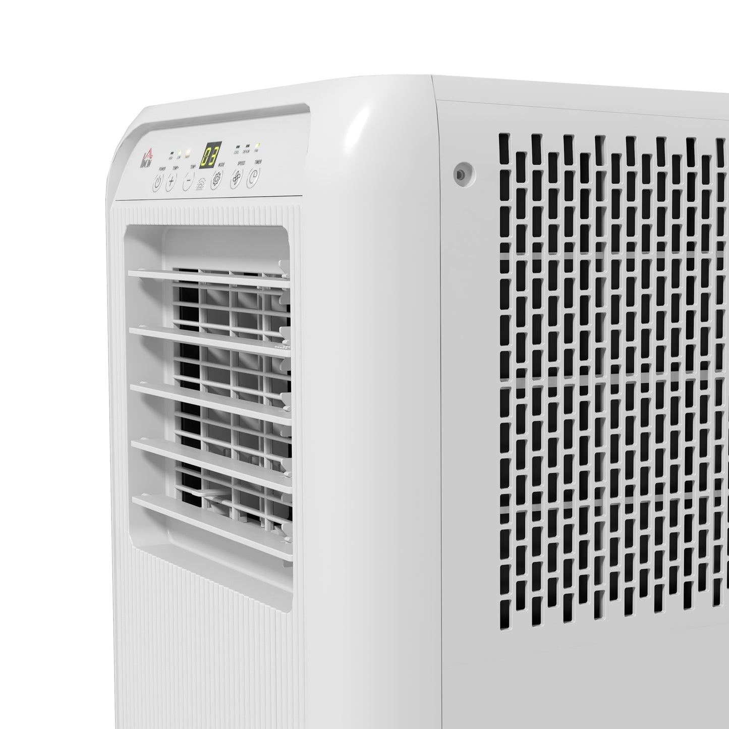 HOMCOM 7,000 BTU Mobile Air Conditioner for Room up to 26m√Ç¬≤, with Dehumidifier, 24H Timer, Wheels, Window Mount Kit