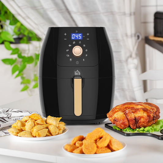 HOMCOM 5.5L 1700W Air Fryer, with Digital Display, 80-200√¢‚Äû∆í Temperature