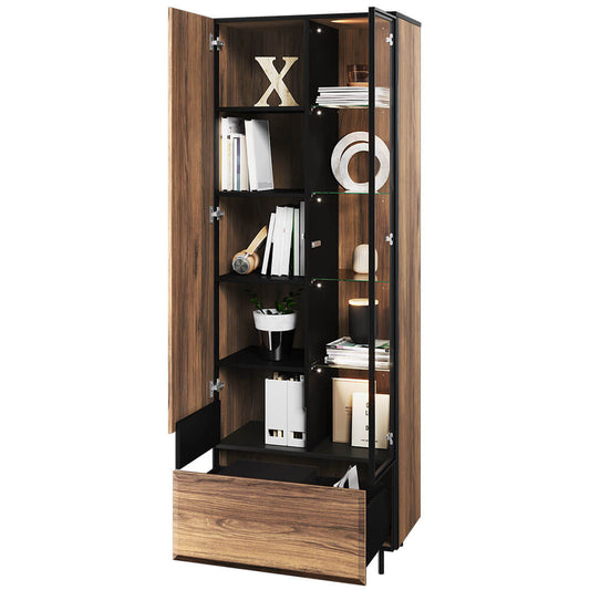 Borga BG-02 Tall Display Cabinet 70cm