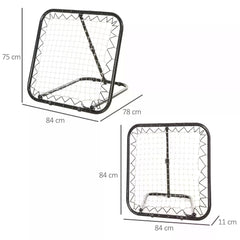 HOMCOM Angle Adjustable Rebounder Net Goal Training Set Football, Baseball