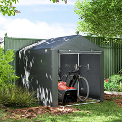 Outsunny 1.6 x 2.2m Garden Storage Shed Tent, with Accessories - Dark Grey