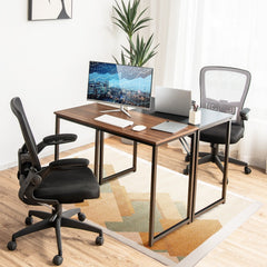 100x50x75cm Wooden Computer Desk for Home Office Bedroom-Black