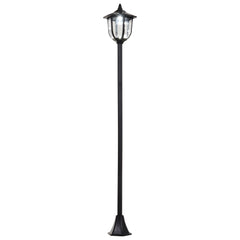 Outsunny Outdoor Garden Solar Post Lamp Sensor Light LED Lantern Bollard Pathway Torch Light 1.77m Tall