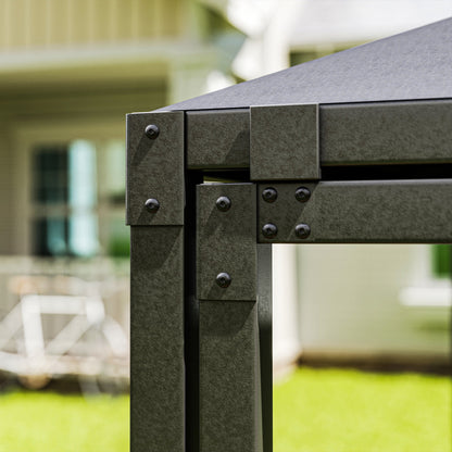 Outsunny√Ç 3√Ç x√Ç 3√Ç or 3√Ç x 6m Garden√Ç Gazebo with Extendable Awning and Wheels,√Ç UPF30+ Outdoor√Ç Metal Gazebo√Ç Canopy√Ç Shelter√Ç for BBQ, Event, Party