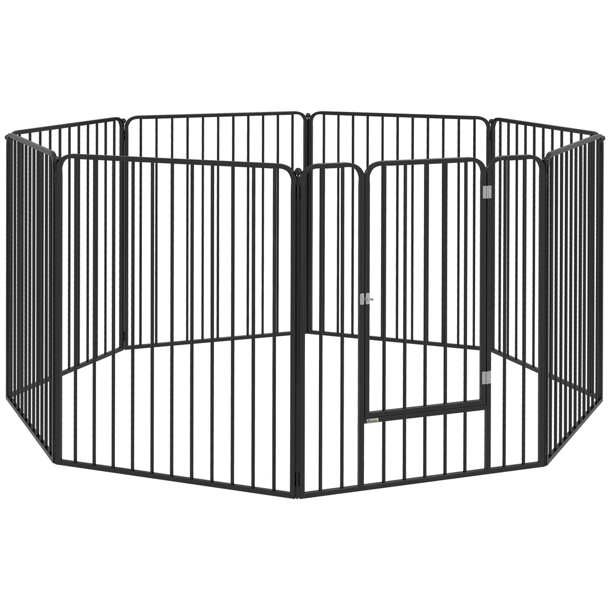 PawHut 100cm 8 Panels Heavy Duty Dog Pen, Pet Playpen for Indoors, Outdoors, Small, Medium, Large Dogs