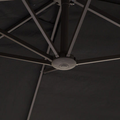 Outsunny 4.6m Double Garden Parasol - Black