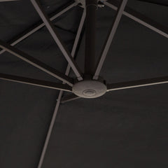 Outsunny 4.6m Canopy Parasol - Black