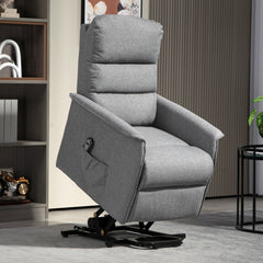 HOMCOM Electric Riser Recline Armchair, with Footrest - Grey