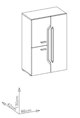 Davos 15 Highboard Cabinet 86cm