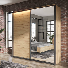 Quant QS-01 Sliding Door Wardrobe 220cm