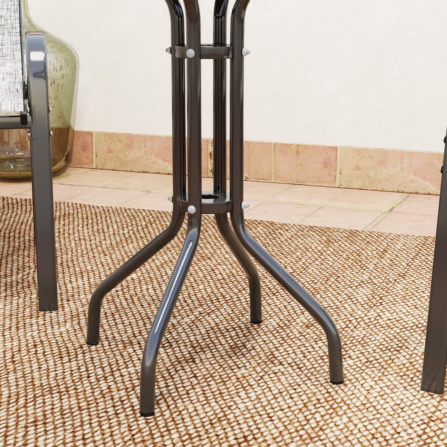 Outsunny Three-Piece Outdoor Garden Set - Grey