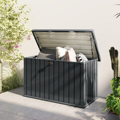 Outsunny 400L Galvanised Steel Garden Storage Box