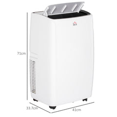 HOMCOM 12,000 BTU Mobile Air Conditioner, Grade A Rated - White