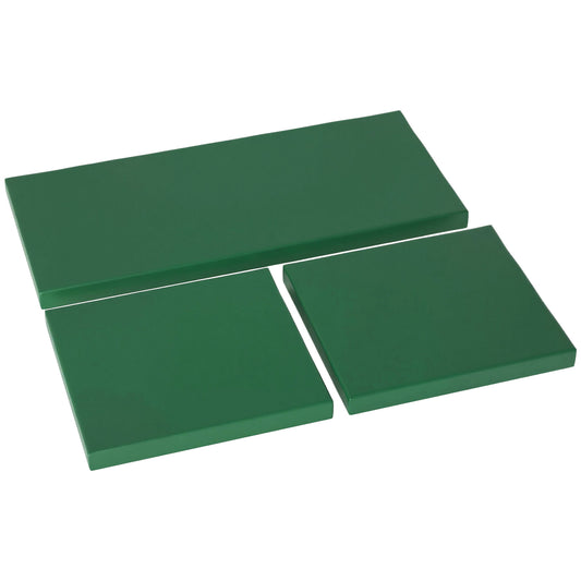 Outsunny Outdoor Seat Cushion Pads for Rattan Furniture, 3 PCs Garden Furniture Cushions, Green