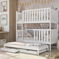 Emily Bunk Bed with Trundle and Storage