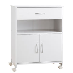 Vinsetto Printer Stand Mobile Printer Cabinet with Storage, Open Shelf, Drawer for Home Office, 60cm x 39cm x 80cm, White