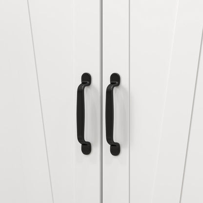HOMCOM Multi-Storage Farmhouse Style Cabinet - White