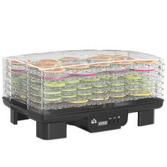 HOMCOM 40-70√¢‚Äû∆í Six-Tray Food Dehydrator - Black