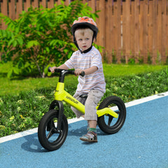 AIYAPLAY Balance Bike with Adjustable Seat and Handlebar, PU Wheels, No Pedal, for Ages 30-60 Months - Green