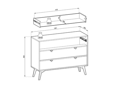 Forest Chest Of Drawers 106cm