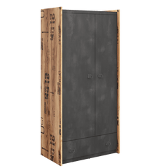 Fargo 02 Hinged Wardrobe 90cm