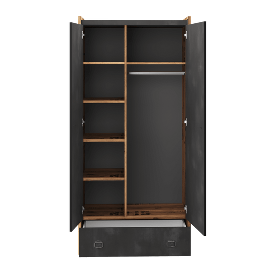 Fargo 02 Hinged Wardrobe 90cm