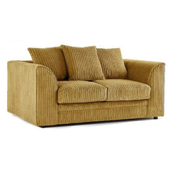 Colourful Oxford Jumbo Cord Scatter back Design 3 Seater Sofa - Mustard and Other Colours