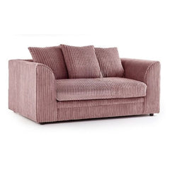 Colourful Oxford Jumbo Cord Scatter back Design 3 Seater Sofa - Pink and Other Colours