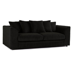 Oxford Scatter Back Full Jumbo Cord 3 Seater Sofa – Chocolate and Other Colours