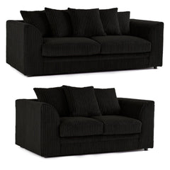 Oxford Scatter Back Full Jumbo Cord 2 Seater Sofa – Chocolate and Other Colours