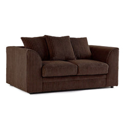 Oxford Scatter Back Full Jumbo Cord 2 Seater Sofa – Coffee and Other Colours